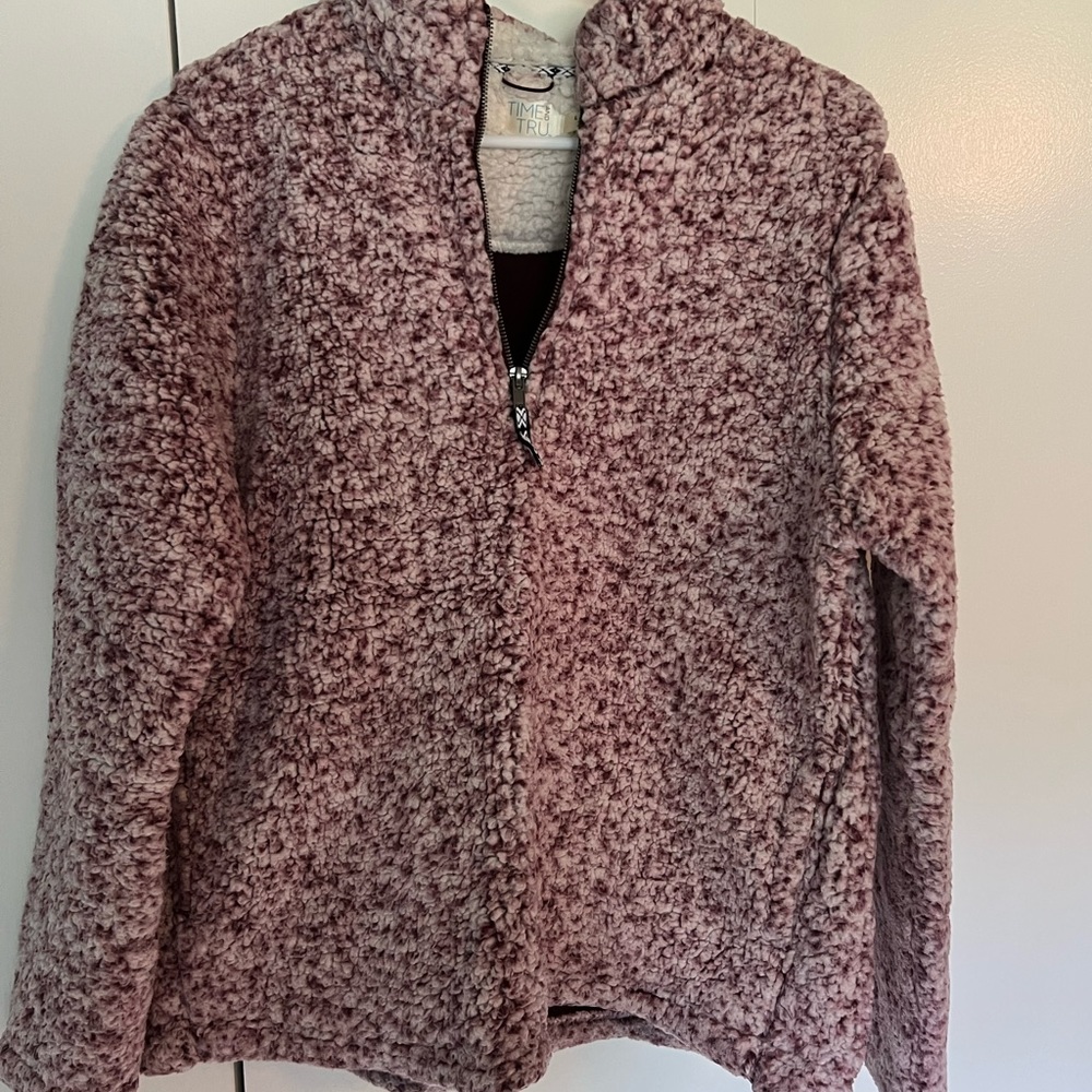 Red Sherpa Half-Zip